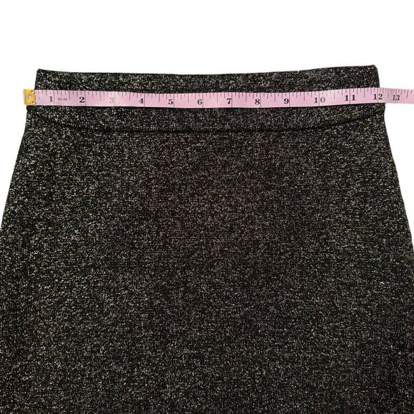 Diane Von Furstenberg Black Gold Sparkly Pencil‎ Skirt P / XS - Picture 8 of 10